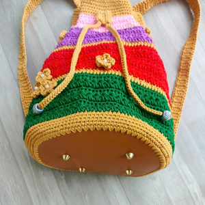 Bolso de ganchillo para mujer Bolso de hombro cruzado de punto Bolso de ganchillo lindo para niñas OEM Hecho en Vietnam - Product Image 5