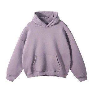 Sudadera con capucha de moda de gran tamaño Premium 100% algodón personalizado peso pesado Color sólido patrón 3D con capucha ajuste suelto grueso diseño liso - Product Image 6