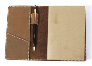 <b>Custom</b> Hot Sale Buffalo Leather Vintage Look Lovely Leather Smell Flap With Stronger Than Machine Stitch Journal <b>Diary</b> - Product Image 3