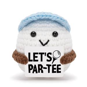 Poupée de golf personnalisée au crochet - Cadeaux inspirants et plein d'énergie positive pour les enfants - Product Image 1