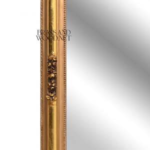 Espejo de Pared Clásico con Marco Rectangular Dorado de Lujo - Product Image 4