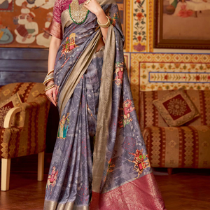 Escaparate de Sari tradicional de Gauri 8 impresionantes tonos de elegancia - Product Image 1