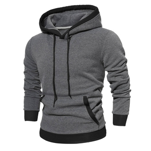 OEM French Terry <b>Hoodie</b> Unisex <b>Plain</b> Blank Solid Color Men's <b>Hoodie</b> Quick Dry Summer Double Layer Hoodies for Men - Product Image 1