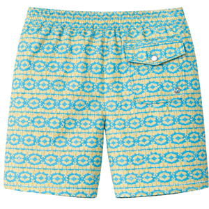 Shorts de Baño Reciclados para Hombre, Estampado Animal Turquesa, Secado Rápido, con Cintura Elástica, Cordón y Bolsillos - Product Image 2