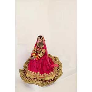 Ensemble de robe afghane, broderie, logo imprimé, robe respirante, prix abordable, 3 pièces, manches longues, longueur courte, robe kuchi - Product Image 5