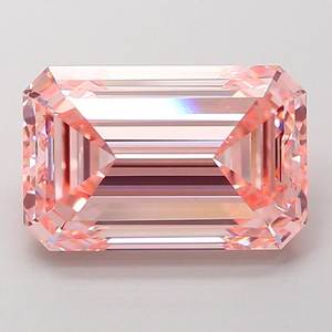 Diamante Cultivado en Laboratorio, Color Rosa Intenso, Corte Esmeralda, 5.03ct, VS1 - Product Image 1