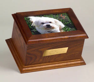 Urnas de cremación de madera hechas a mano de estilo americano de alta calidad, urnas funerarias de diseño moderno para cenizas de gatos y perros, venta al por mayor - Product Image 5
