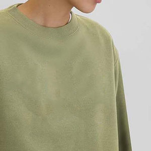 Sweat-shirts à capuche surdimensionnés pour femmes avec logo personnalisé brodé, streetwear décontracté, col rond, grandes tailles, manches longues - Product Image 5