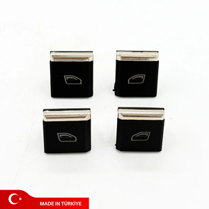 Nouvel ensemble de 4 boutons de commande de fenêtre en plastique POM 7PP959858R pour Cayenne et Panamera, côté conducteur - Product Image 1