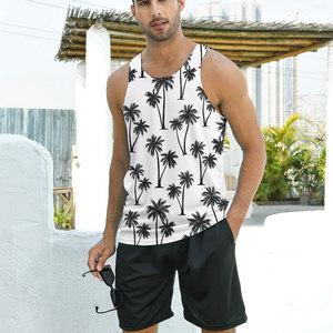 Custom Made Summer Fitness Tank <b>Top</b> for Men Sleeveless with O-Neck Design OEM Service Available for Sale - Product Image 2