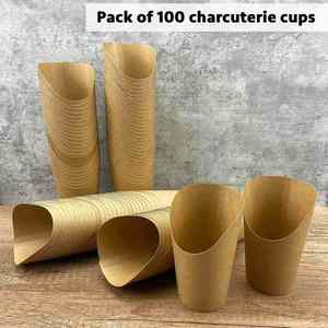Vasos Desechables de Papel Kraft Impermeables de 12oz, 14oz y 16oz para Papas Fritas y Charcutería, con Logotipo Personalizado, Impresión Offset Multifunción para Alimentos - Product Image 2