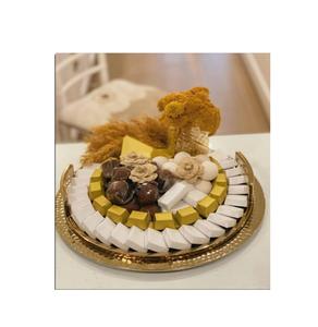 Plateau de service décoratif en chocolat de taille personnalisée, design vintage, fournisseurs d'hôtels et de restaurants, plateau de table décoratif pour mariage - Product Image 4