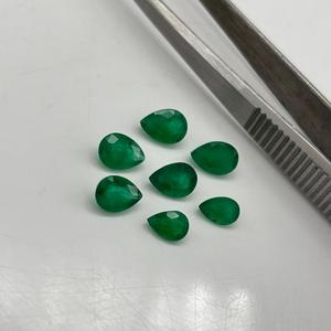 Piedra Preciosa de Alta Calidad, Esmeralda Zambiana en Forma de Pera de 4 Quilates, Facetada, Gema Natural Suelta al por Mayor para la Fabricación de Joyas, Proveedores al por Mayor - Product Image 5