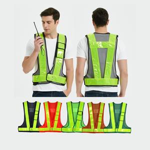 Chaleco Reflectante para Hombre, Resistente a la Intemperie, de Poliéster, Chaleco de Seguridad, Chaqueta de Tráfico, Chaleco de Seguridad Reflectante con Cremallera Delantera - Product Image 1