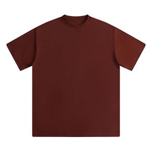 Camiseta bordada con logotipo impreso a medida, camisetas holgadas de alta calidad, camisetas 100% de algodón pesado para hombre - Product Image 3