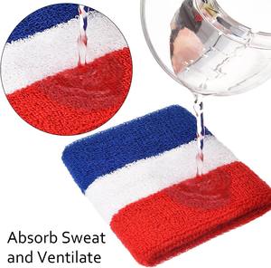 สายรัดข้อมือกีฬาสำหรับผู้ชาย & ผู้หญิง-ความชื้นแบบสปอร์ตผ้าเทอร์รี่แบบซับเหงื่อสำหรับเทนนิสบาสเก็ตบอลวิ่งยิม - Product Image 3