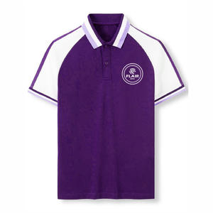 Offre Spéciale hommes 100% coton pour Polo T-Shirt personnalisé bonne qualité couleur unie Style décontracté motif 180g tissu poids avant - Product Image 6