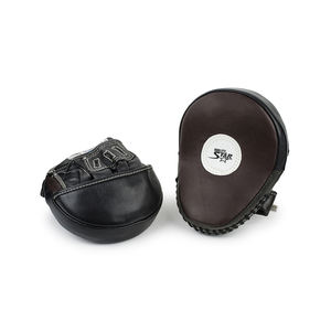 ปากีสถานโรงงานขายส่งมวยโฟกัสแผ่นสีดำธรรมดาย้อมออกแบบนวมกับบริการ OEM - Product Image 1