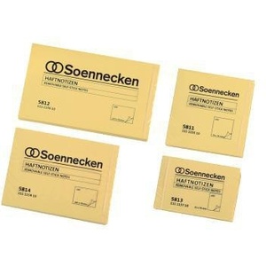 Soennecken 50 X 75 mm Blocs-notes adhésifs jaunes 100 feuilles - Product Image 3
