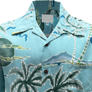 Chemises décontractées imprimées hawaïennes et aqua personnalisables pour hommes en popeline respirante anti-rétrécissement Summer Essentials-Vente en gros - Product Image 5