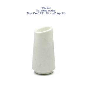 Elegante Maceta Decorativa de Mármol Blanco Hecha a Mano en India, Ideal como Florero de Piso para Decoración de Interiores de Hogar y Hotel, Macetero de Mármol al por Mayor - Product Image 6