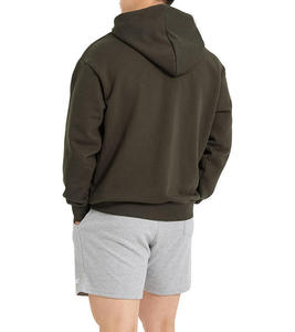 Sweat à capuche en coton lourd sans ficelle pour hommes de haute qualité personnalisé polaire Vintage lavé broderie Boxy Fit ODM pull d'hiver - Product Image 6