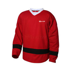 Jersey de hockey sobre hielo en stock, camiseta de hockey sobre hielo de color contrastante y ropa deportiva transpirable, camiseta de hockey sobre hielo - Product Image 1