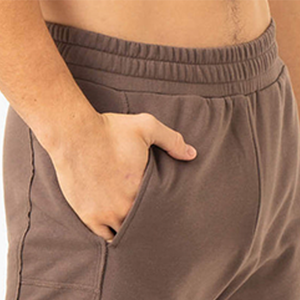 กางเกงขาสั้นผ้าฝ้ายหนาทำจากผ้าฝรั่งเศสสำหรับผู้ชายกางเกงขาสั้นสำหรับออกกำลังกายเล่นยิมแห้งเร็วเป็นมิตรกับสิ่งแวดล้อม - Product Image 2