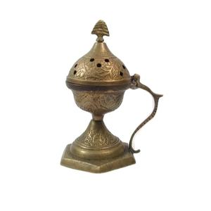 Ancient Vintage Style Fragrance Diffuser Centerpiece Display Brass <b>Incense</b> Burner For Home And Garden - Product Image 1