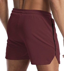 <b>MENS</b> FITNESS WORKOUT <b>SHORTS</b> <b>ZIP</b> <b>POCKET</b> LIGHTWEIGHT GYM RUNNING LINERLESS BODYBUILDING CUSTOM LOGO NEW ARRIVAL FACTORY WHOLESALE - Product Image 1