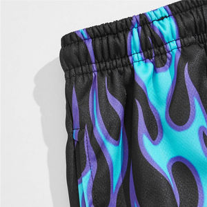 Short de basket-ball pour homme Short de sport décontracté avec logo personnalisé Fermeture élastique à la taille Imprimé numérique Short pour homme à motif uni - Product Image 5