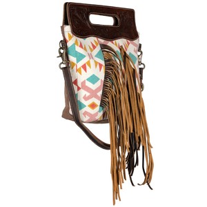 Bolso cruzado de cuero genuino hecho a mano bohemio Vintage para mujer, correa ajustable, cierre de cremallera, forro de lona, borla elegante - Product Image 2