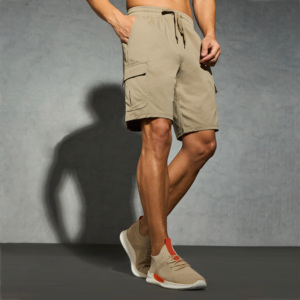 กางเกงขาสั้นคาร์โก้น้ำหนักเบาสำหรับผู้ชายกางเกงขาสั้นหลายกระเป๋าแห้งเร็วผ้าโพลีเอสเตอร์ทันสมัยเหมาะสำหรับกิจกรรมกลางแจ้งแบบสบายๆ - Product Image 3