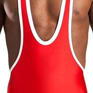 High Quality Wholesale Supplier Wrestling Singlets <b>One</b> Piece <b>Tops</b> Customize Wrestling Singlet Men Wrestling Uniform - Product Image 4