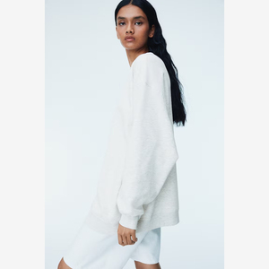 Sweats à capuche pour femmes en gros pour l'automne, sweats à capuche 100% coton, logo personnalisé, sweats à capuche courts pour femmes - Product Image 4