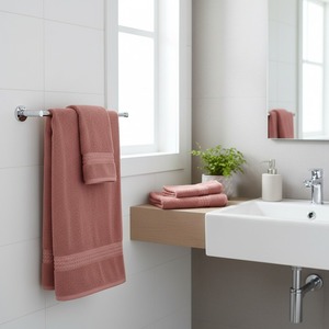 Toallas de Tejido Dobby 100% Algodón de Secado Rápido y Absorbentes - Ecológicas, Hipoalergénicas, Duraderas, Certificadas por OEKO-TEX, Personalizables - Product Image 1