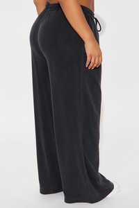 Pantalons larges décontractés pour femmes, en polyester/coton, écologiques, respirants, coupe-vent, de haute qualité, 360 GSM, impression de logo personnalisée - Product Image 3