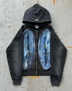 Wholesale Manufacturers Men Hoodie 100% Polyester Color Block Knitted Casual Pullover Hoodie Custom Sublimation <b>Print</b> Men - Product Image 1