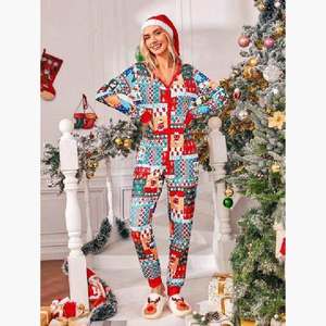 Pyjamas de Noël en bambou assortis pour toute la famille, fabrication OEM ODM, vente en gros, vêtements de nuit doux pour enfants et adultes, ensemble de vêtements de maison - Product Image 4