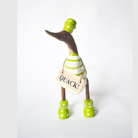 Décoration d'intérieur artisanale moderne en racine de bambou, motif canard, écologique, de luxe, unique, créative, à rayures, couleur personnalisable