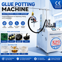 Máquina Semiautomática de Dos Partes para Encolado de Resina Epoxi, PU y Silicona, Dispensador de Pegamento para Controladores LED, PCB y Paquetes de Baterías