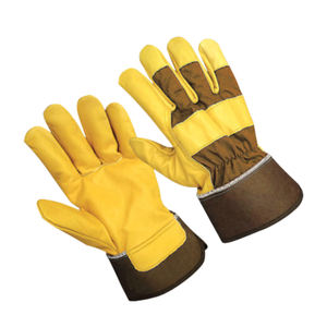 2025 Guantes de trabajo de cuero anticorte para hombre de invierno Palma dividida de vaca reforzada en venta - Product Image 4