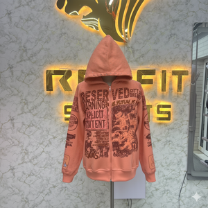 เสื้อฮู้ดมีซิปสำหรับผู้ชายรุ่นกีฬาตัดแบบใหม่มีฮู้ดพิมพ์ลายตามสั่ง - Product Image 6