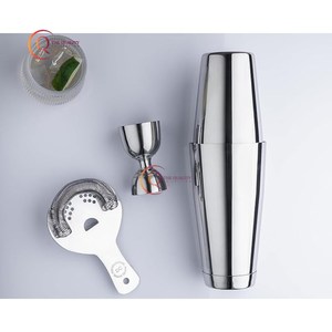 Stainless Steel <b>Cocktail</b> Shaker Luxury Custom Shaker Wholesale Shiny Polished <b>Cocktail</b> Shaker With <b>Cocktail</b> <b>Stirrer</b> for Hotel - Product Image 6