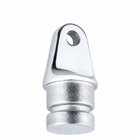 Embout à œil en acier inoxydable 316 pour bimini top, raccord de capuchon coulissant pour tube de bâche marine, connecteur d'extrémité de tube de bâche de yacht