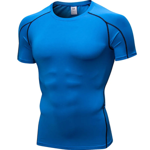 T-shirt de compression athlétique pour homme Saleh Enterprises, manches courtes, polyester et élasthanne de qualité supérieure, séchage rapide, coupe ajustée, fitness - Product Image 5