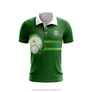 Camisas Casuales de Verano para Hombre, 100% Algodón, Tejidas, Estampadas, Bordadas, de Secado Rápido, Transpirables, de Manga Corta, para Golf, Fútbol, Tenis - Product Image 3