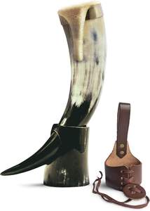 Cuerno para Beber Cerveza Vikingo Económico con Borde Metálico, Logotipo Personalizado, Ecológico, Diseño Único, Estilo Vikingo - Product Image 2