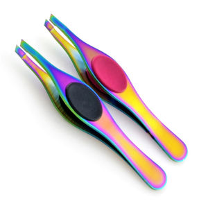 KAAMIR INSTRUMENTS-Pinzas profesionales de precisión para cejas, personalizadas, de acero inoxidable, respetuosas con el medio ambiente, ligeras - Product Image 1