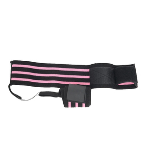 Sangles de poignet pour haltérophilie, musculation, powerlifting, crossfit, soutien de la préhension, soulevés de terre, squats, tractions, noir - Product Image 1